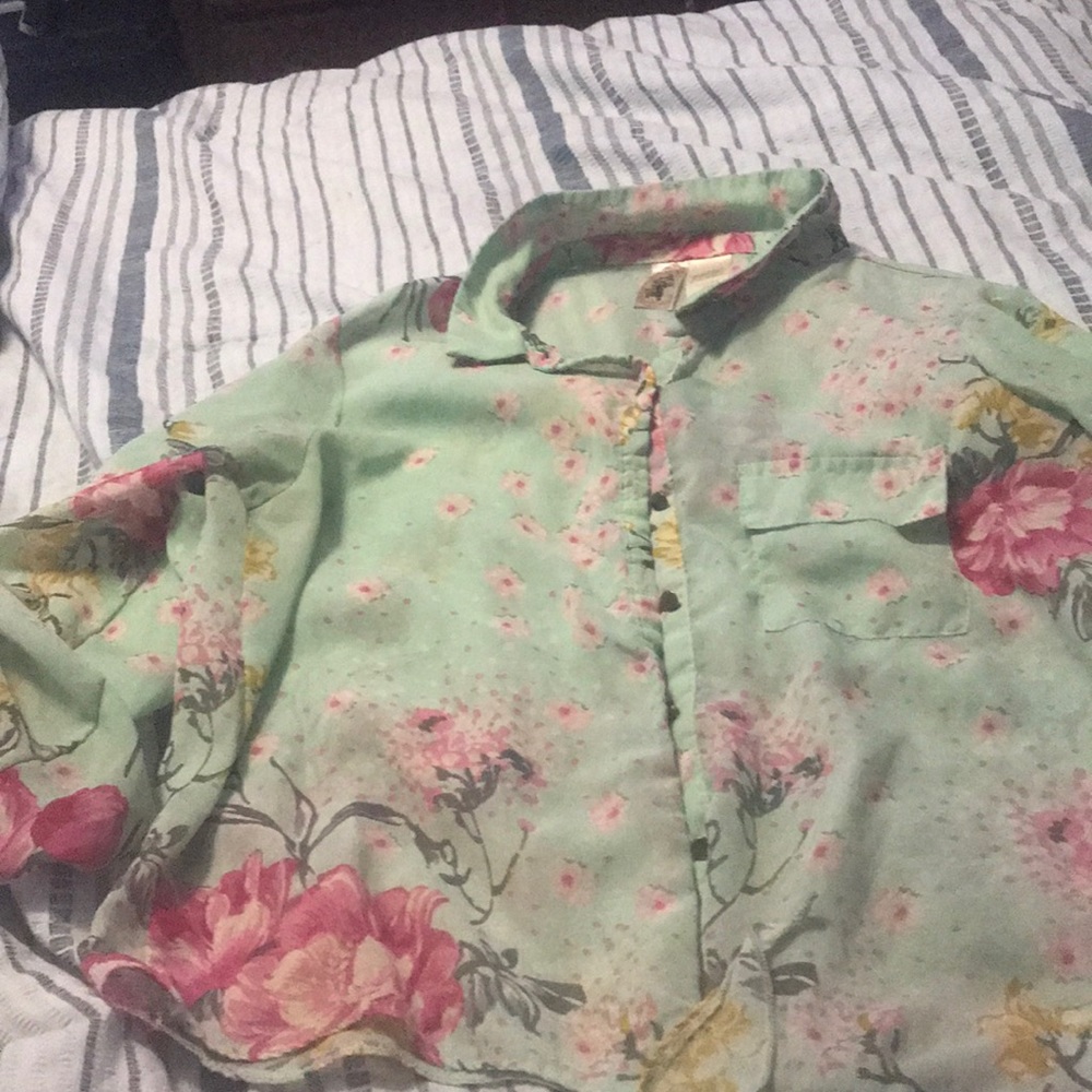 Multicolored midlength blouse